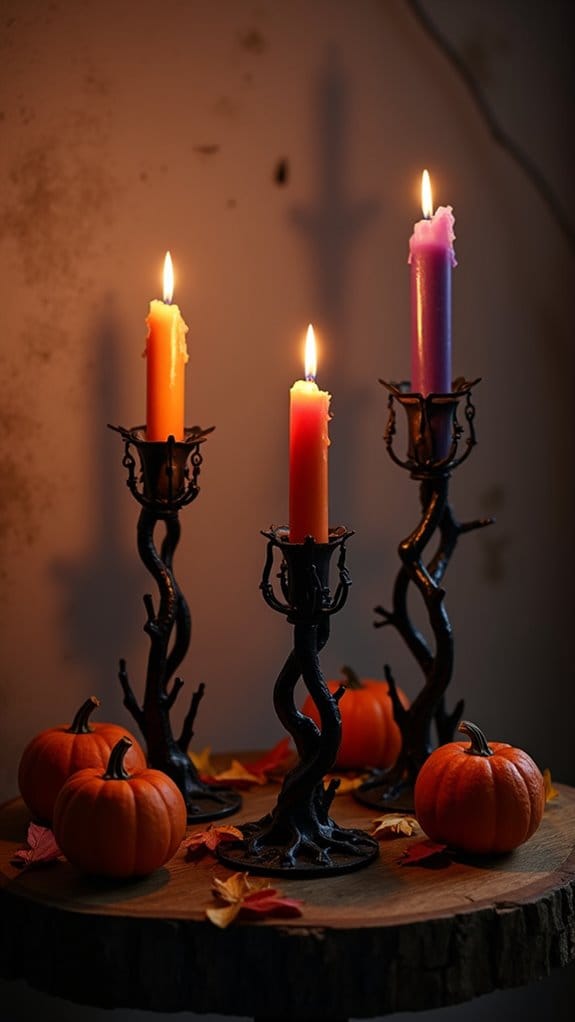 eerie candle holders ambiance