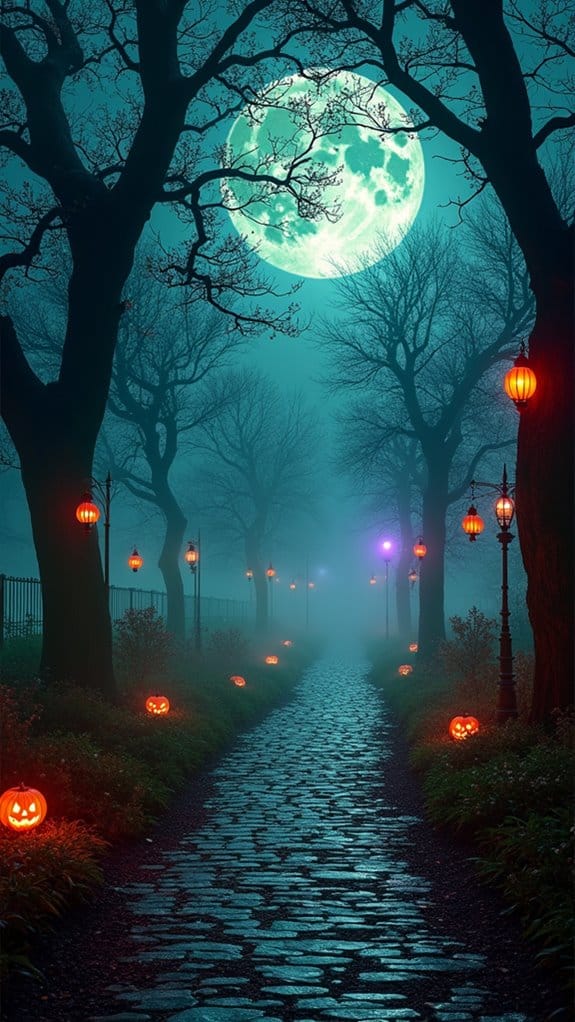 eerie glowing outdoor decorations