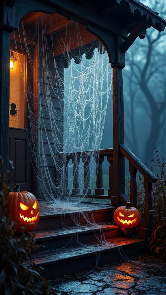 eerie halloween porch decor