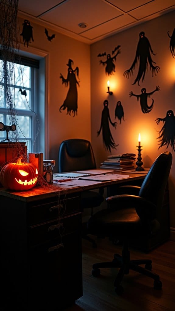 eerie halloween wall decor