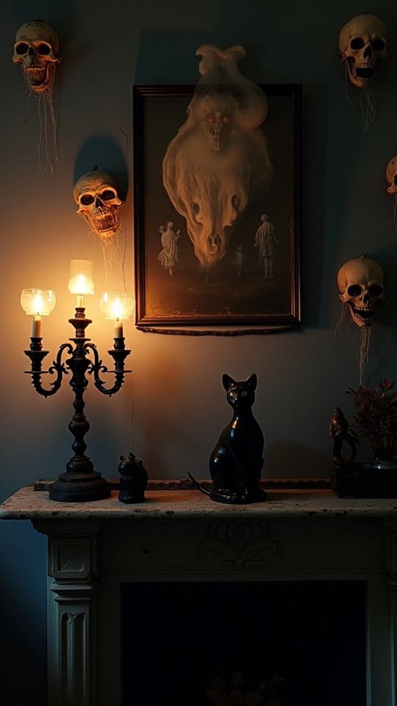 eerie halloween wall decor