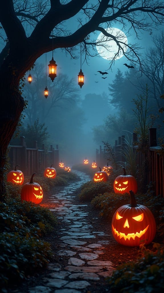 eerie lanterns create enchantment