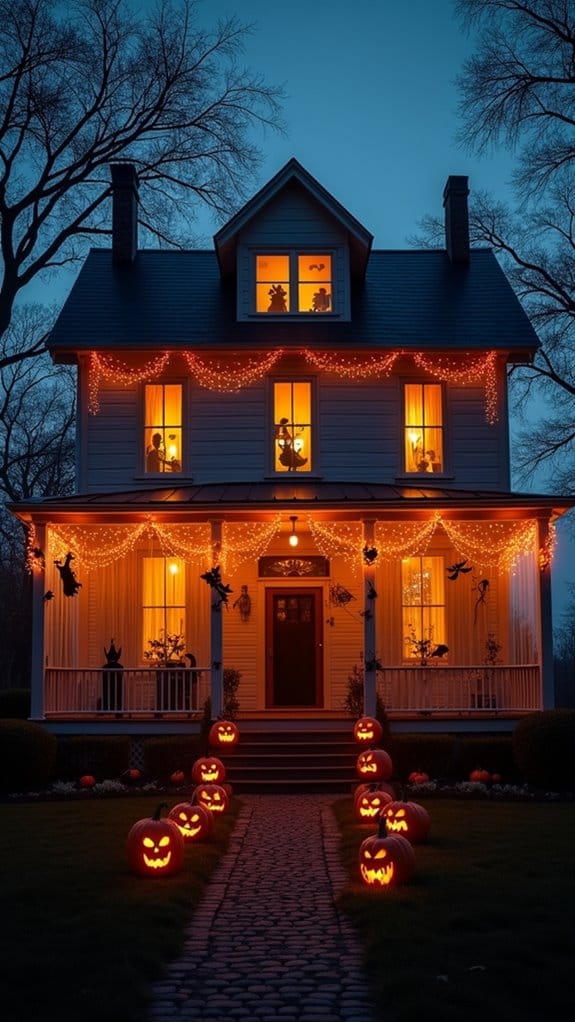 eerie lights create ambiance