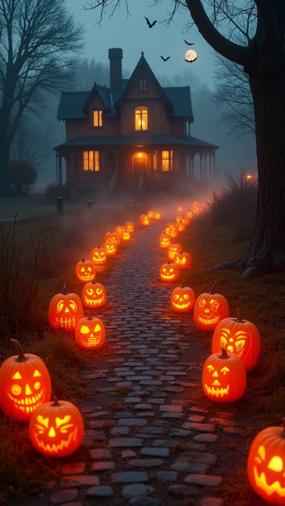 eerie pumpkin haunted designs