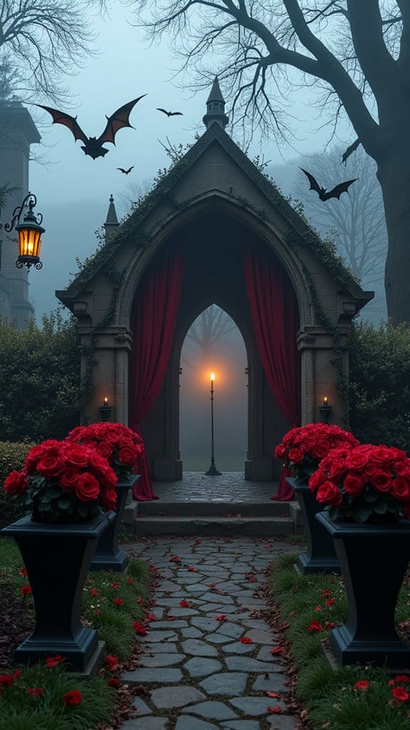 eerie vampire lair decor