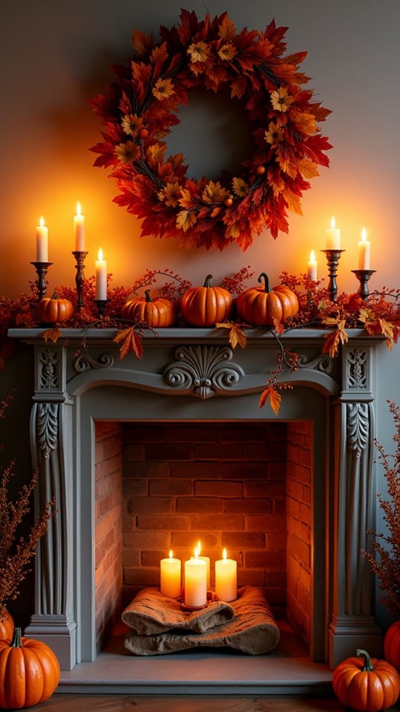 elegant autumn wreath decor
