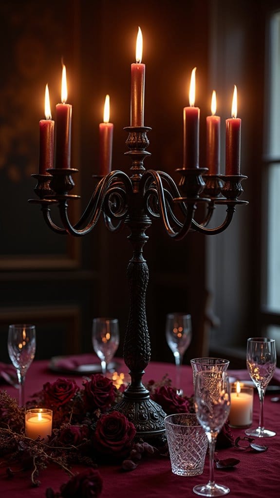 elegant gothic candelabra decor