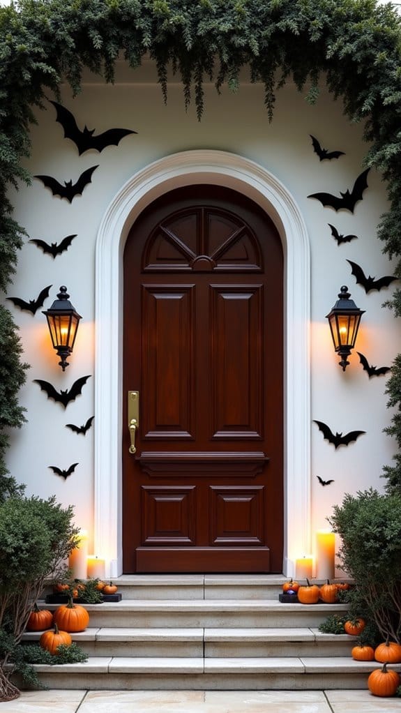 elegant halloween bat decor