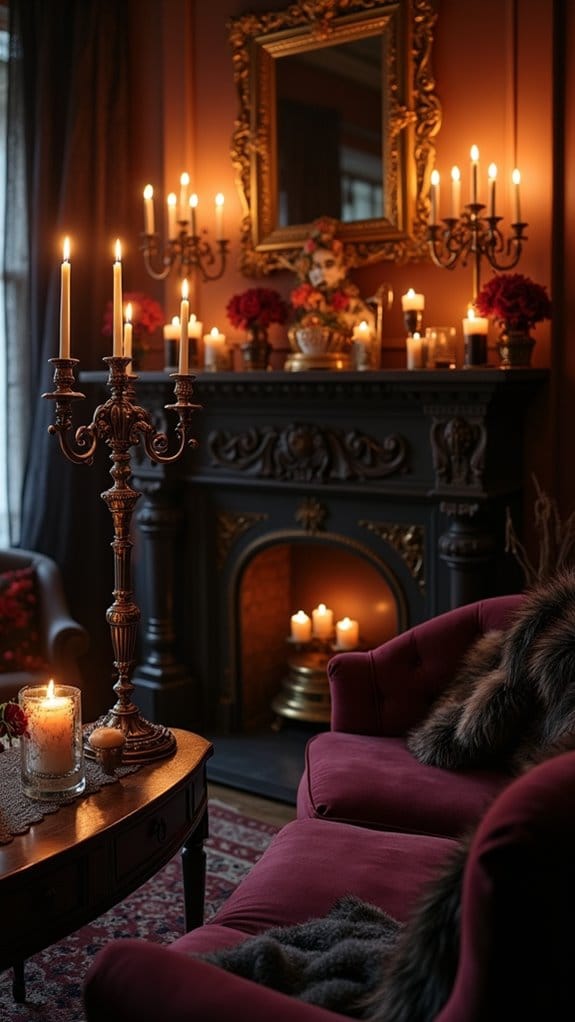 elegant halloween candle ambiance