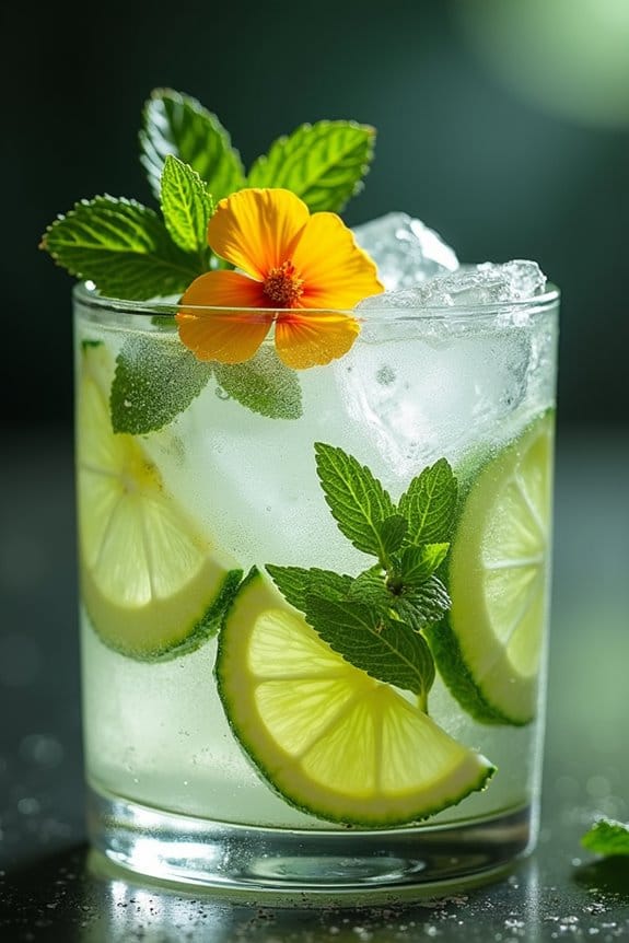 enchanted elderflower gin tonic