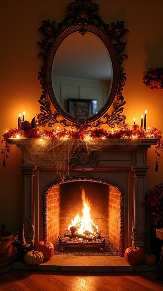 enchanted mirror halloween decor