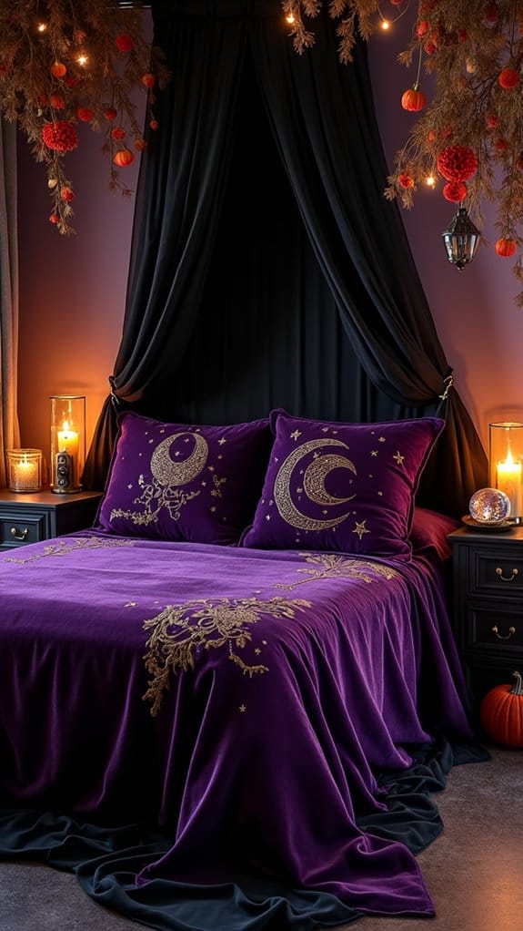 enchanting halloween bedroom decor