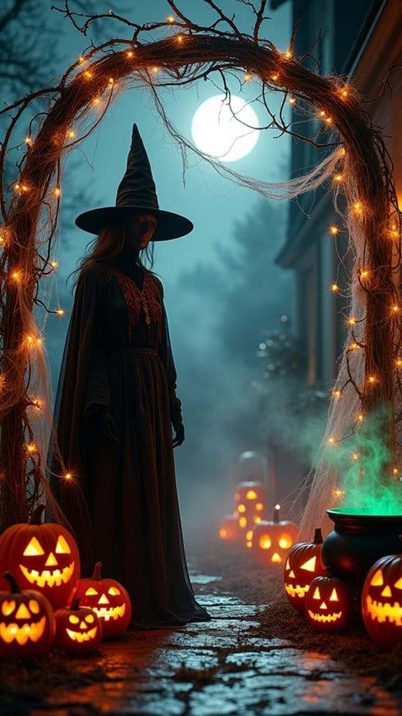enchanting halloween porch decor