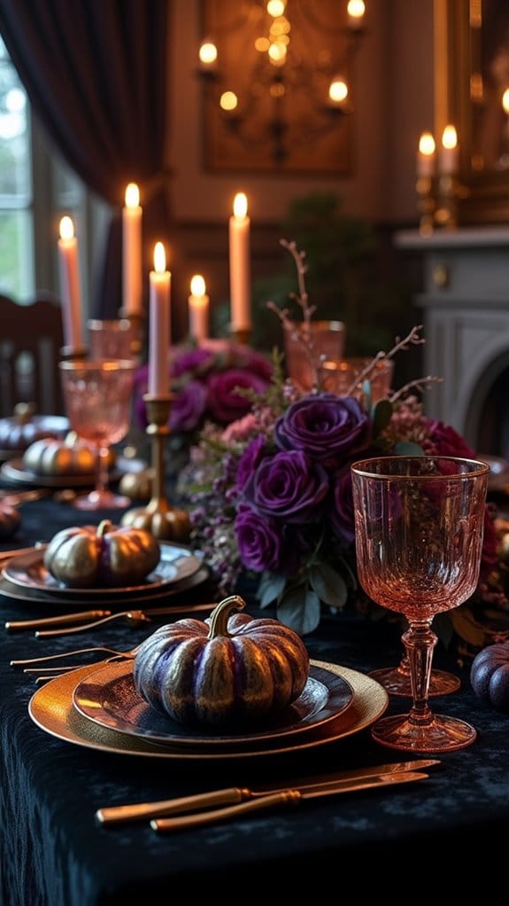 enchanting halloween tablescape design