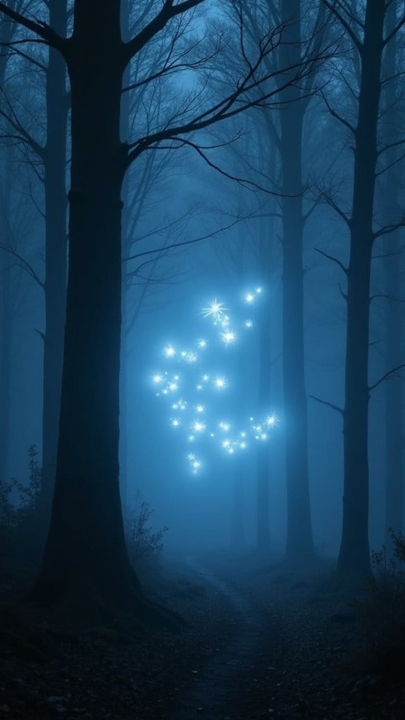 ethereal floating ghost lights