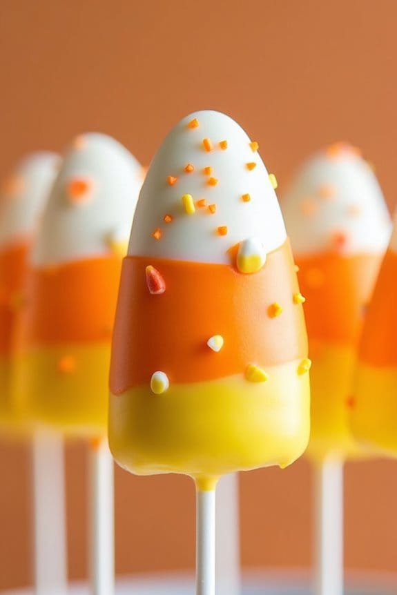 festive halloween marshmallow pops