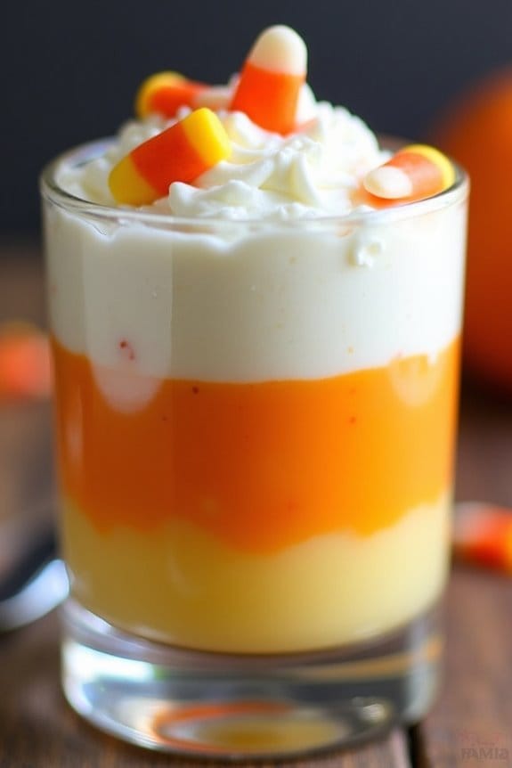 festive layered halloween dessert