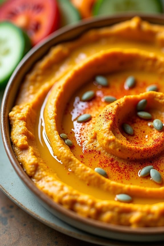 festive pumpkin hummus recipe