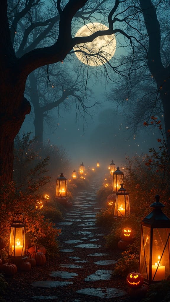 flickering candle spooky ambiance