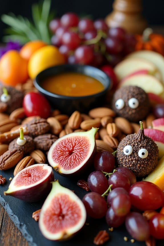 frightful halloween charcuterie board