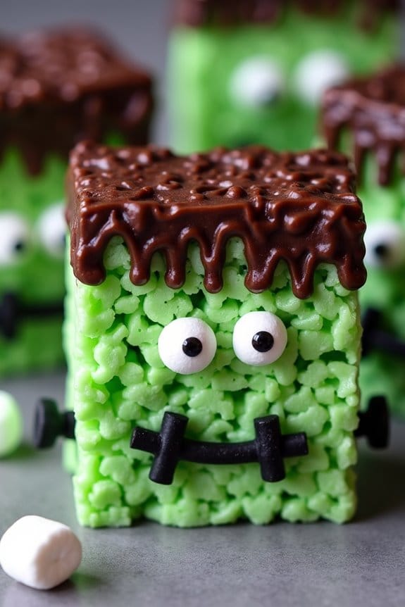 frightful halloween rice krispies