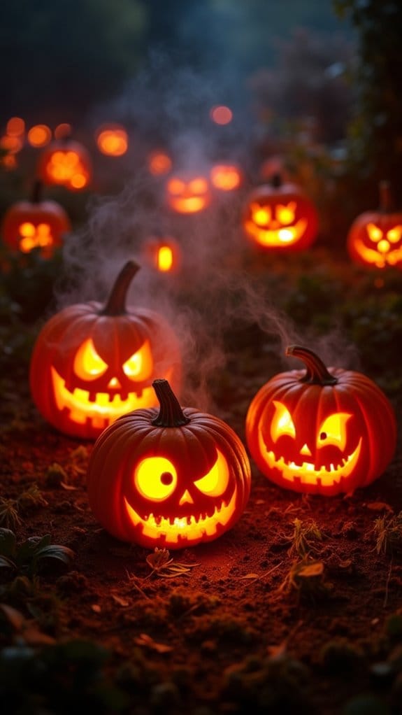 funny pumpkin monster faces