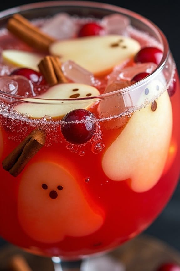 ghostly apple cider punch