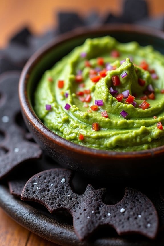 ghostly guacamole with bats