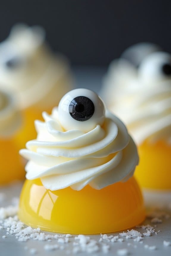 ghostly halloween jello shots