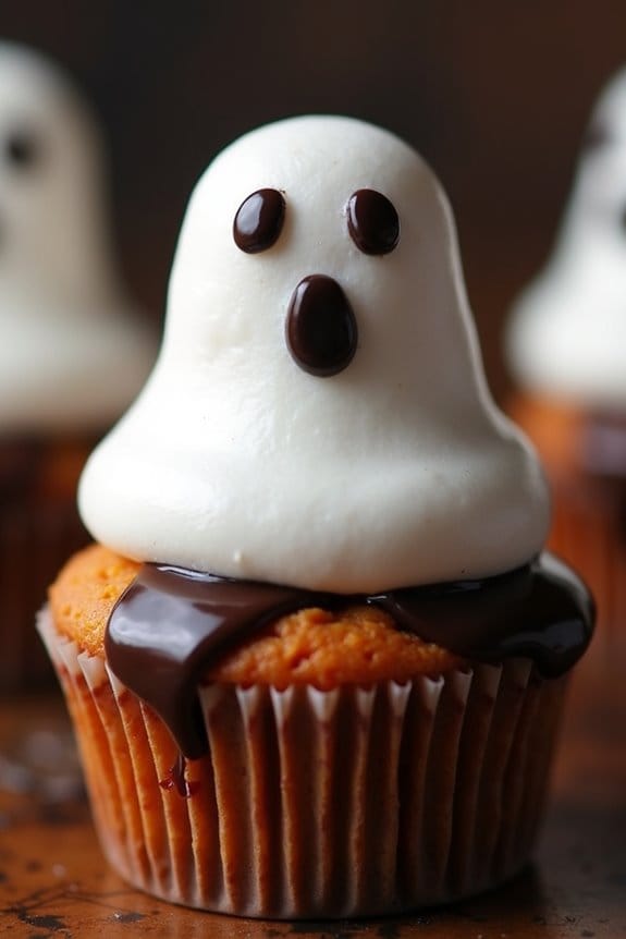 ghostly marshmallow cupcakes recipe