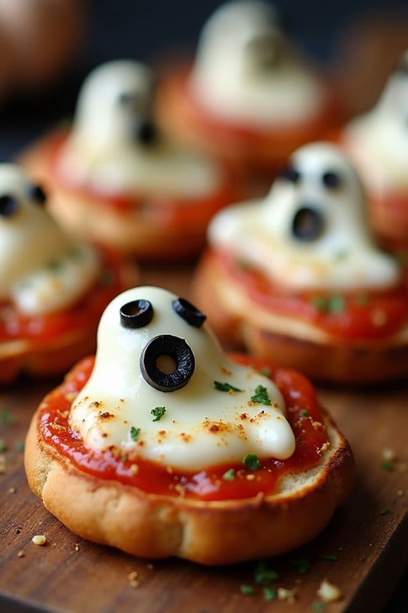 ghostly mini pizza delights
