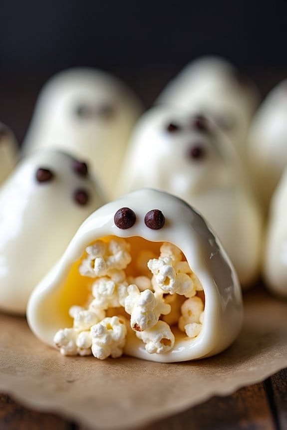 ghostly popcorn balls recipe