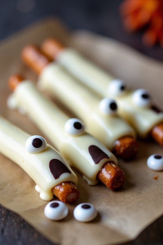 ghostly pretzel rods recipe