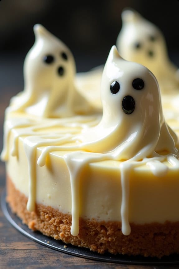 ghostly white chocolate cheesecake