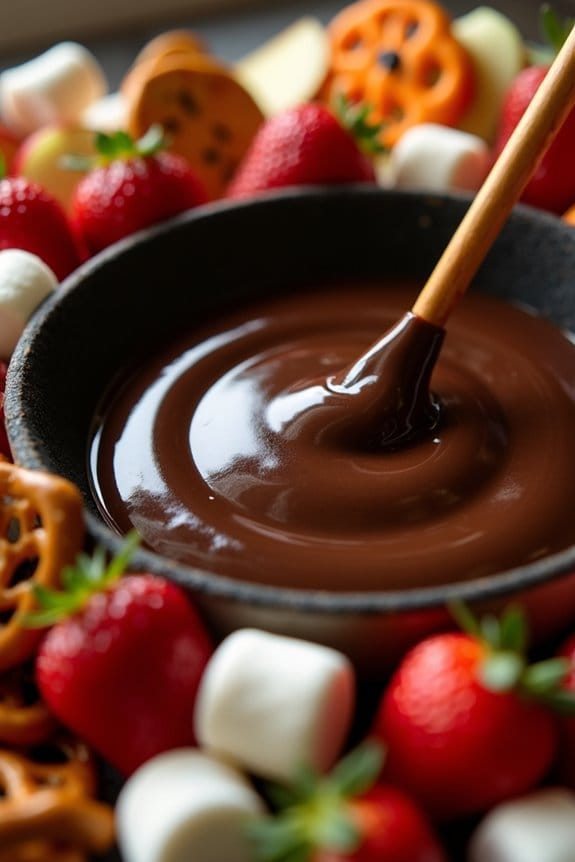 ghoulishly good chocolate fondue