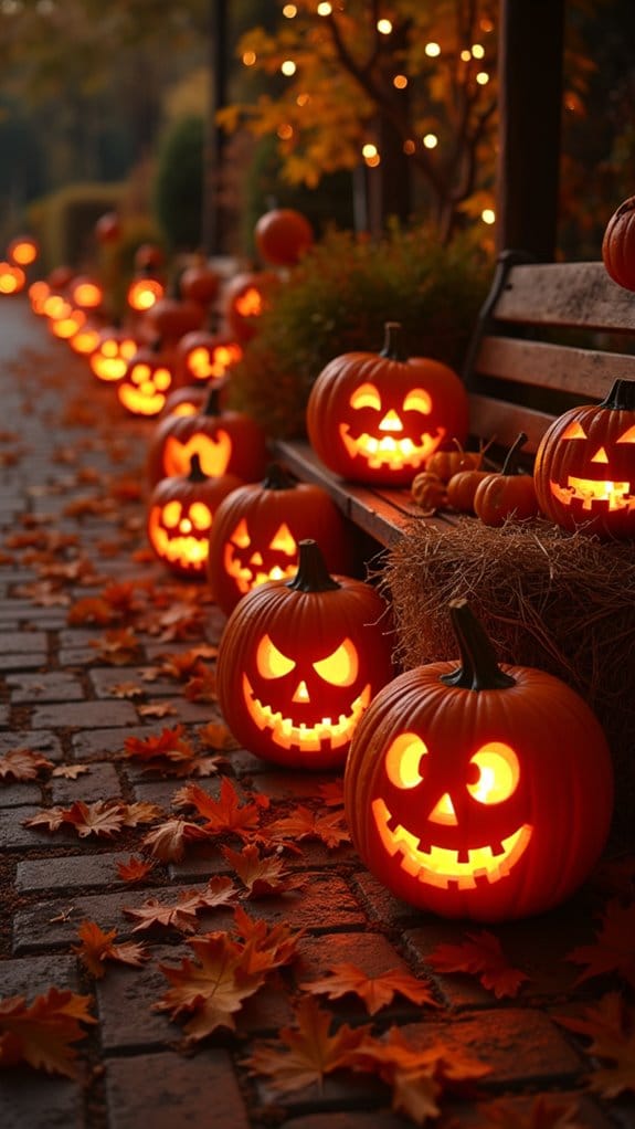 glowing pumpkin lantern decorations