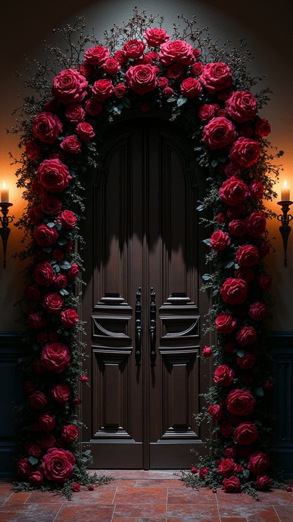 gothic halloween floral display