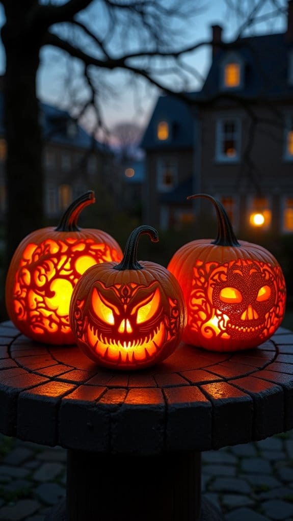 gothic pumpkin carving artistry