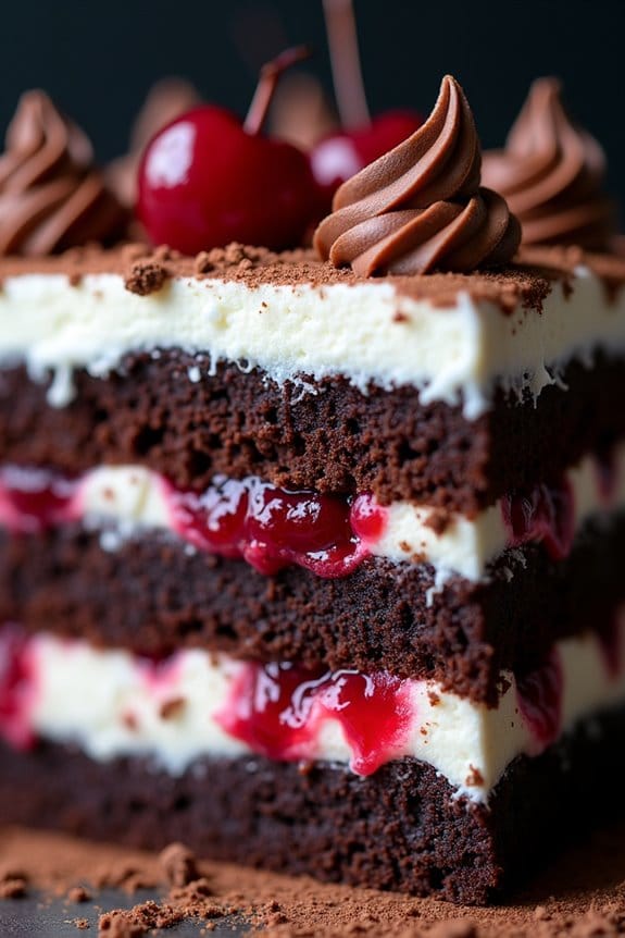 halloween black forest gateau