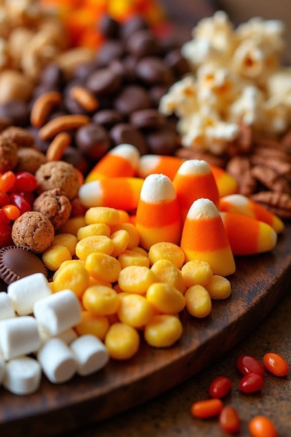halloween candy corn charcuterie