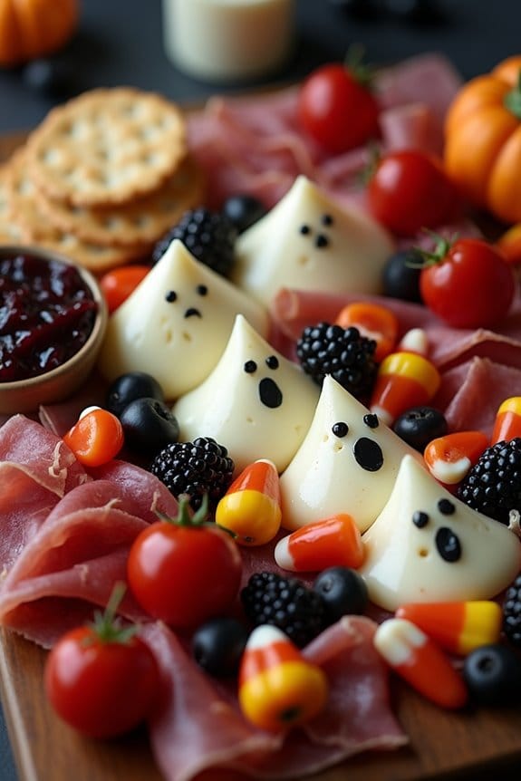 halloween charcuterie board delight