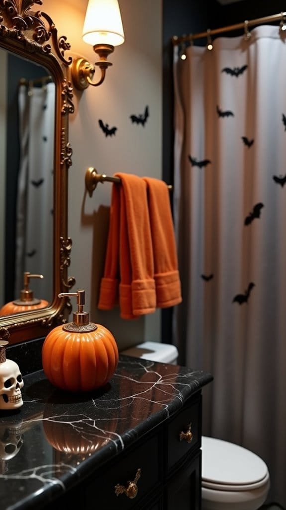 halloween themed bathroom accessories