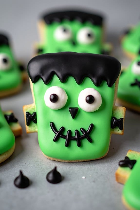 halloween themed fun cookies
