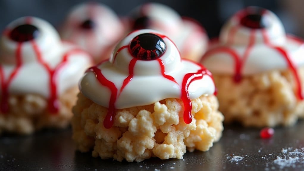 halloween themed rice krispie treats