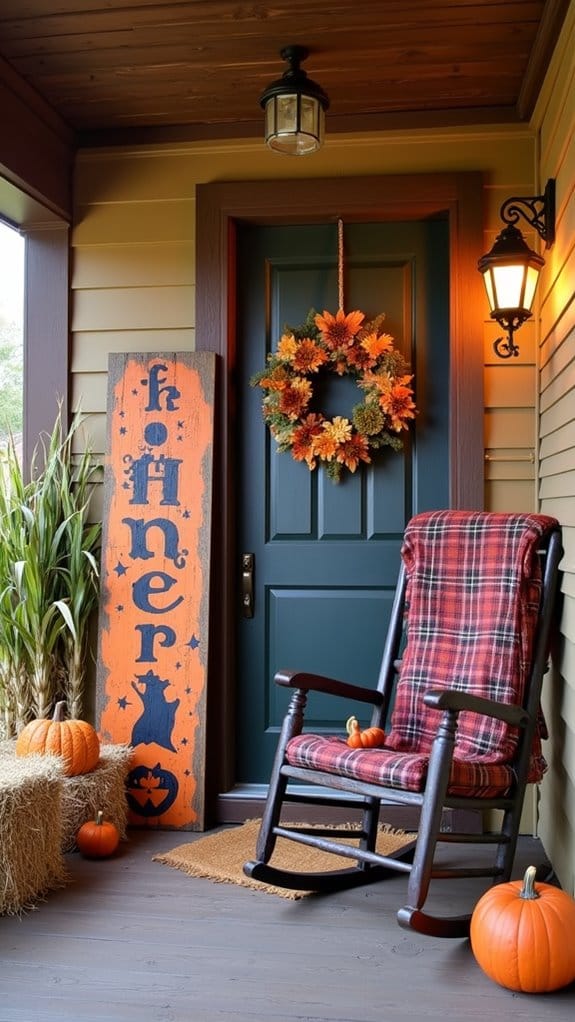 hand painted halloween decorations