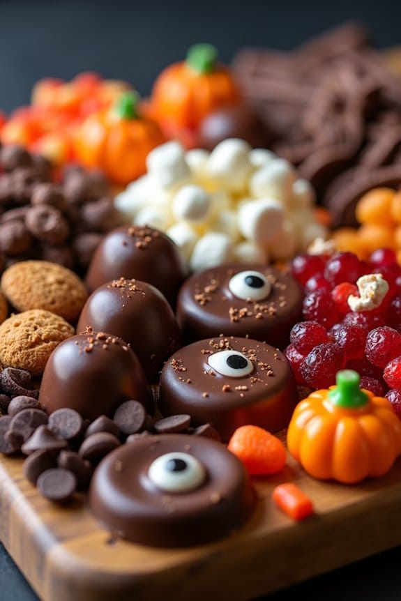 haunted chocolate candy board