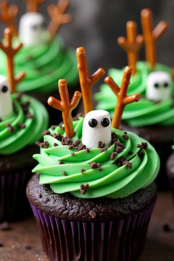 haunted forest cupcake delight