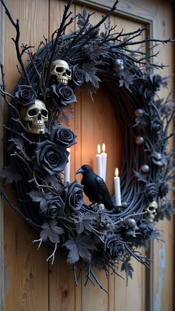 haunted wreath halloween decor