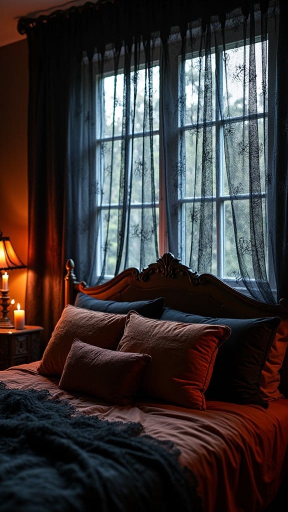 hauntingly beautiful halloween curtains