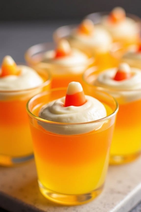 layered halloween jello shots